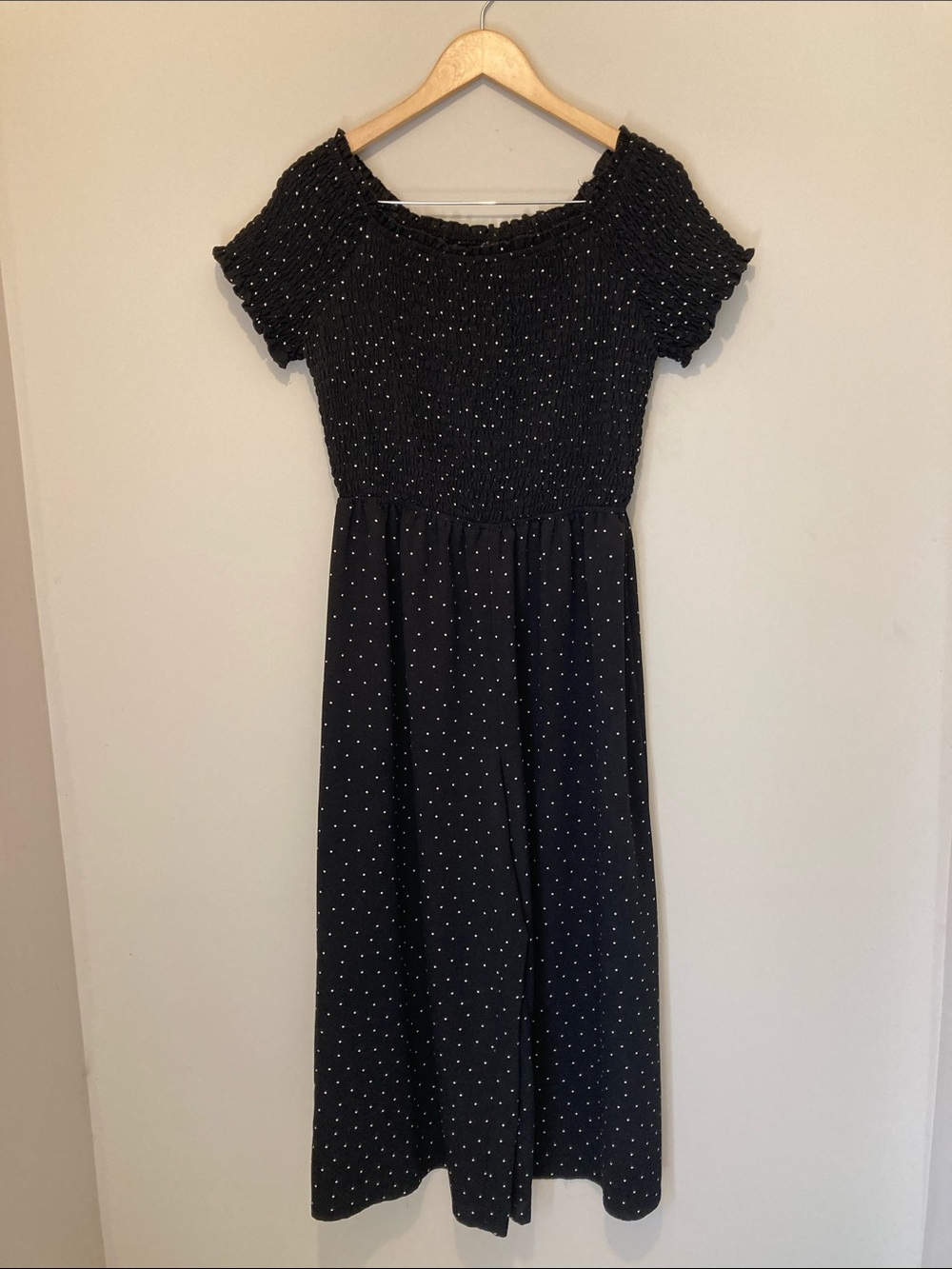 Vine & Love Black Polka Dot Jumpsuit